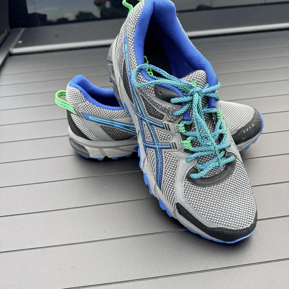 ASICS GEL-Sonoma 2 Shoes Mens Size 10 Gray Blue Trail Running Sneakers T634N